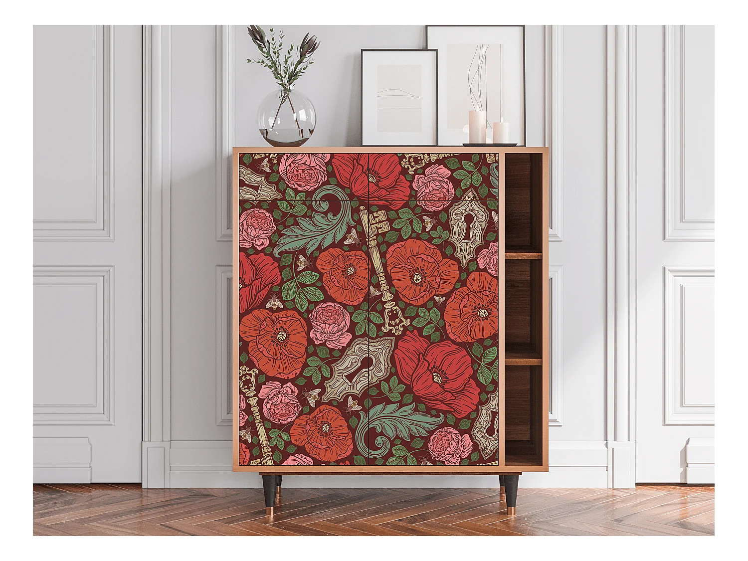 Buffet - 96х110х41 cm - BS6 - Poppy Garden, Noyer