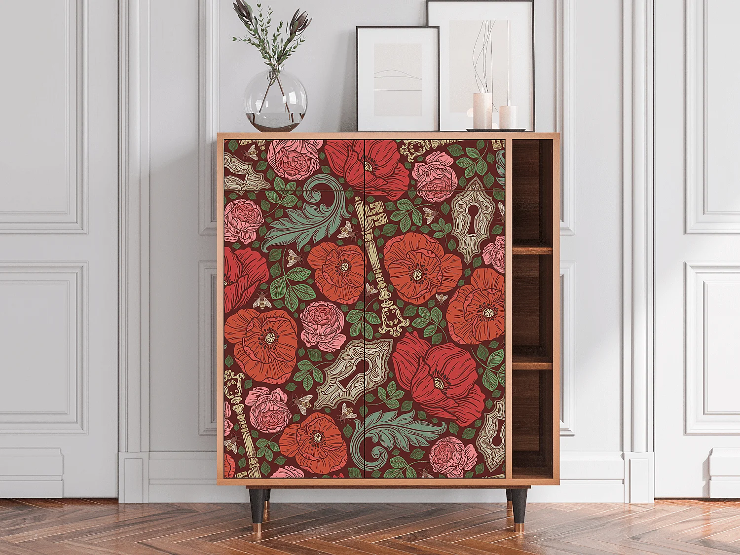 Buffet - 96х110х41 cm - BS6 - Poppy Garden, Noyer