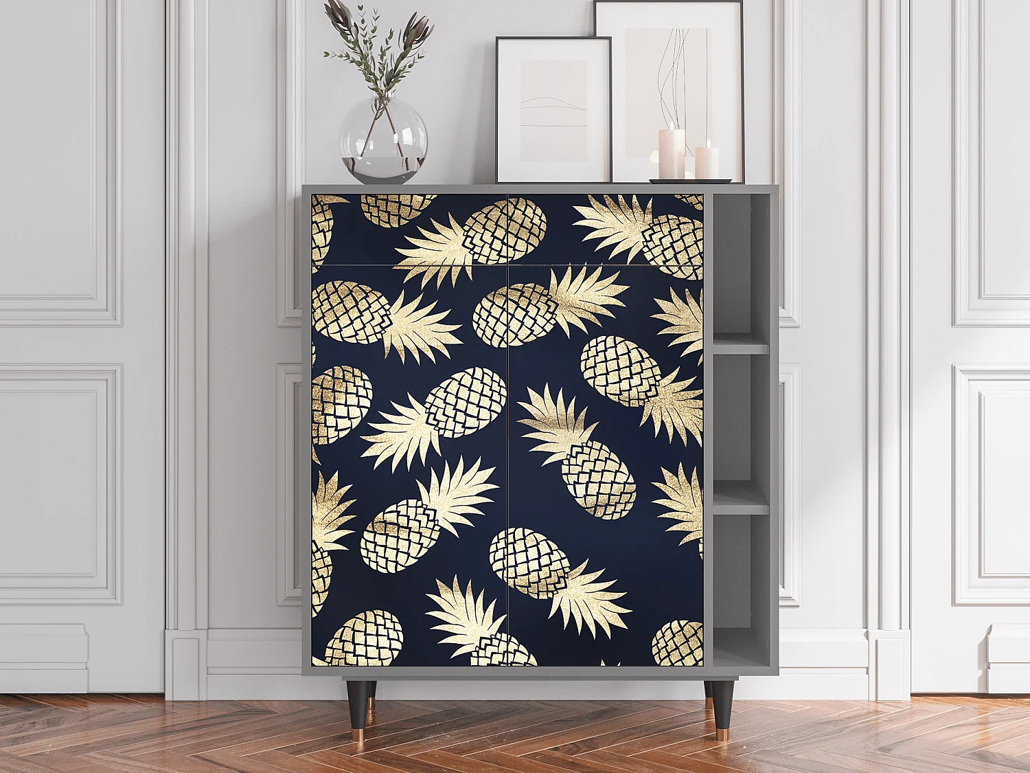 Buffet - 96х110х41 cm - BS6 - Sunny Pineaple, Gris