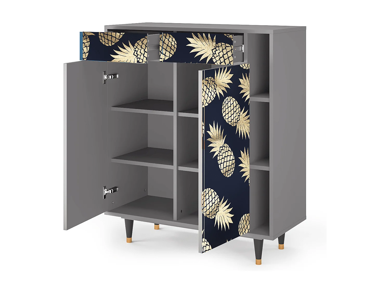 Buffet - 96х110х41 cm - BS6 - Sunny Pineaple, Gris