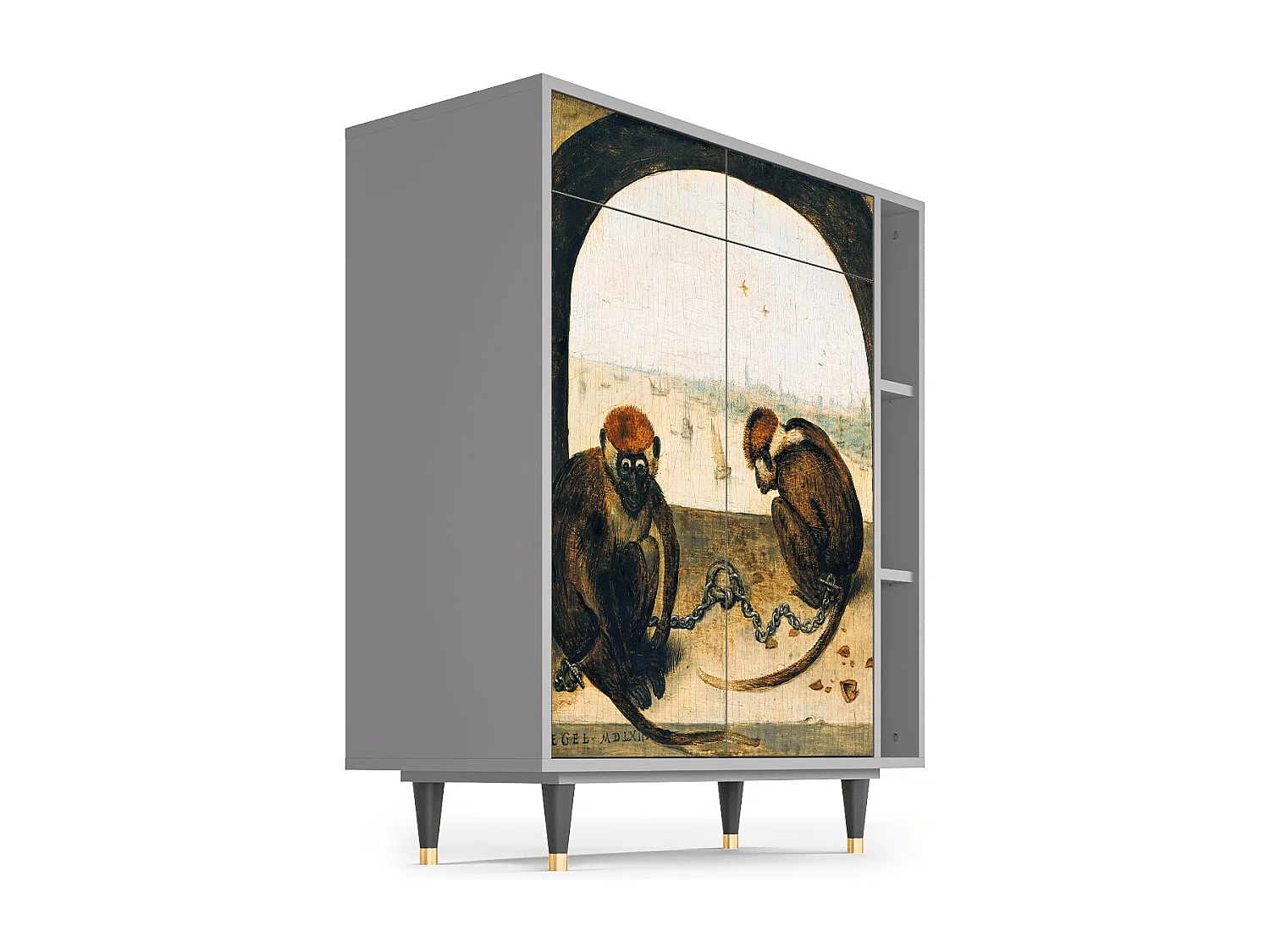 Sideboard - 96х110х41 cm - BS6 - Two Monkeys, Grau