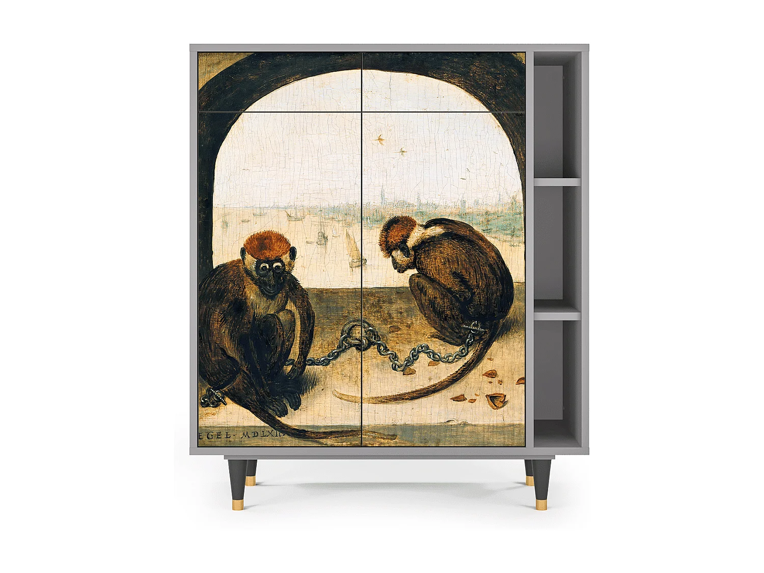 Aparador - 96х110х41 cm - BS6 - Two Monkeys, Gris