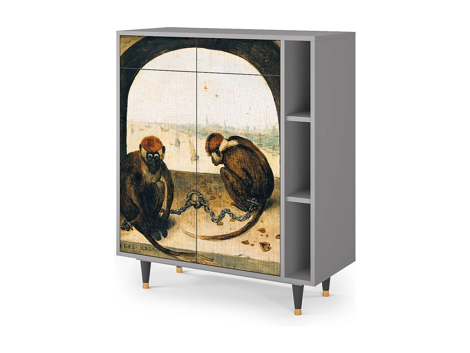 Buffet - 96х110х41 cm - BS6 - Two Monkeys, Gris