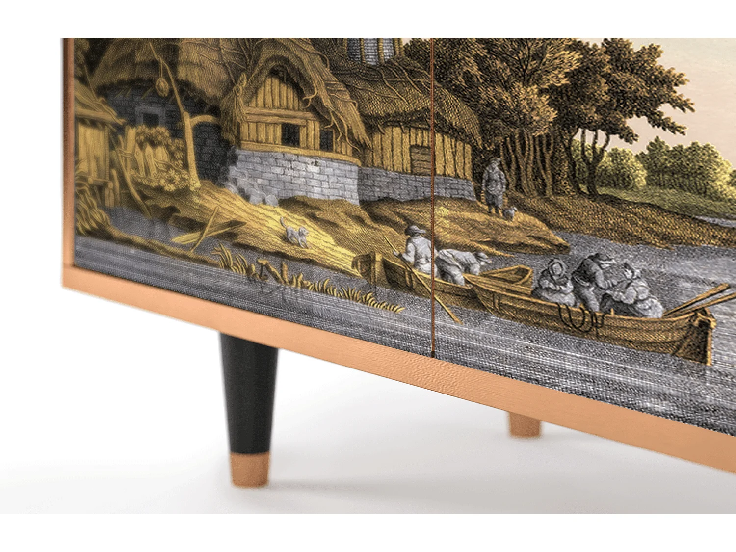 Credenza - 94x96x48 cm - BS3 - Mill along a River, Noce