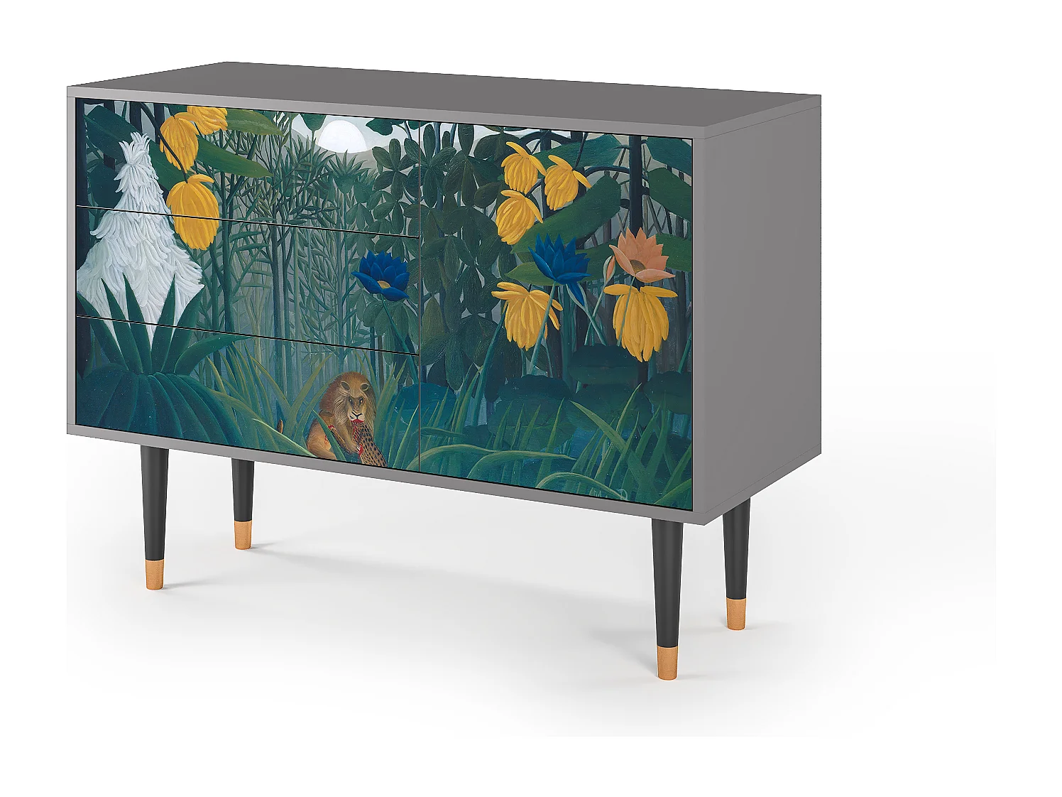 Sideboard - 115х84х41 cm - S3 - The Repast of the Lion, Grau