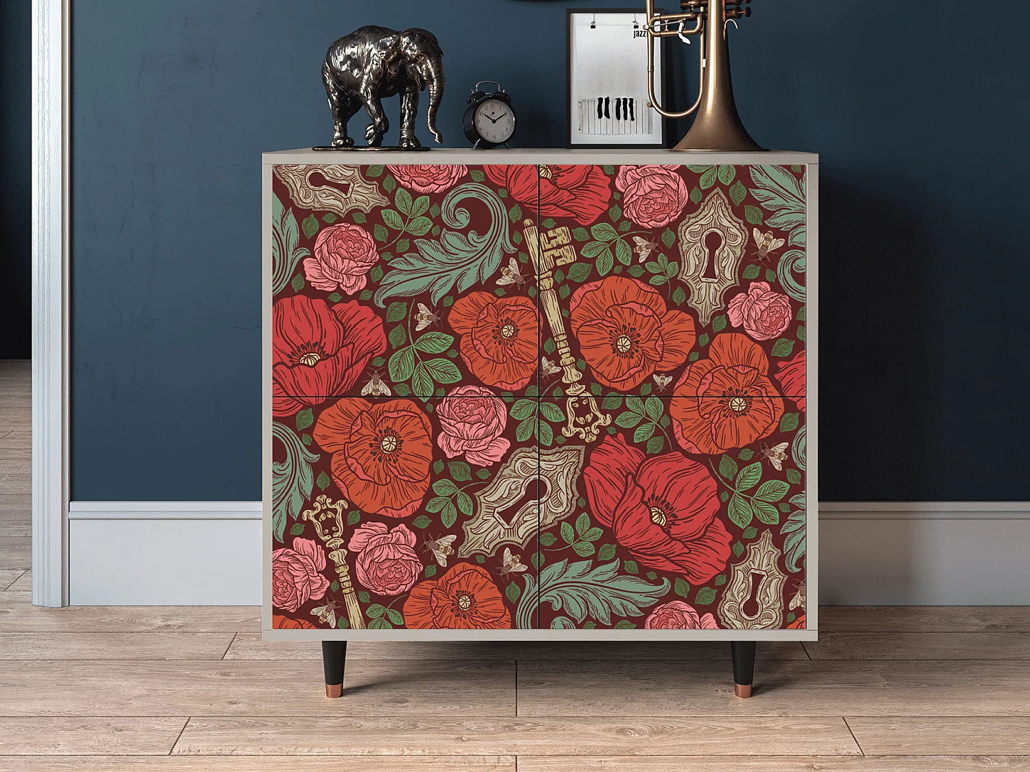 Buffet - 94x96x48 cm - BS3 - Poppy Garden, Sable