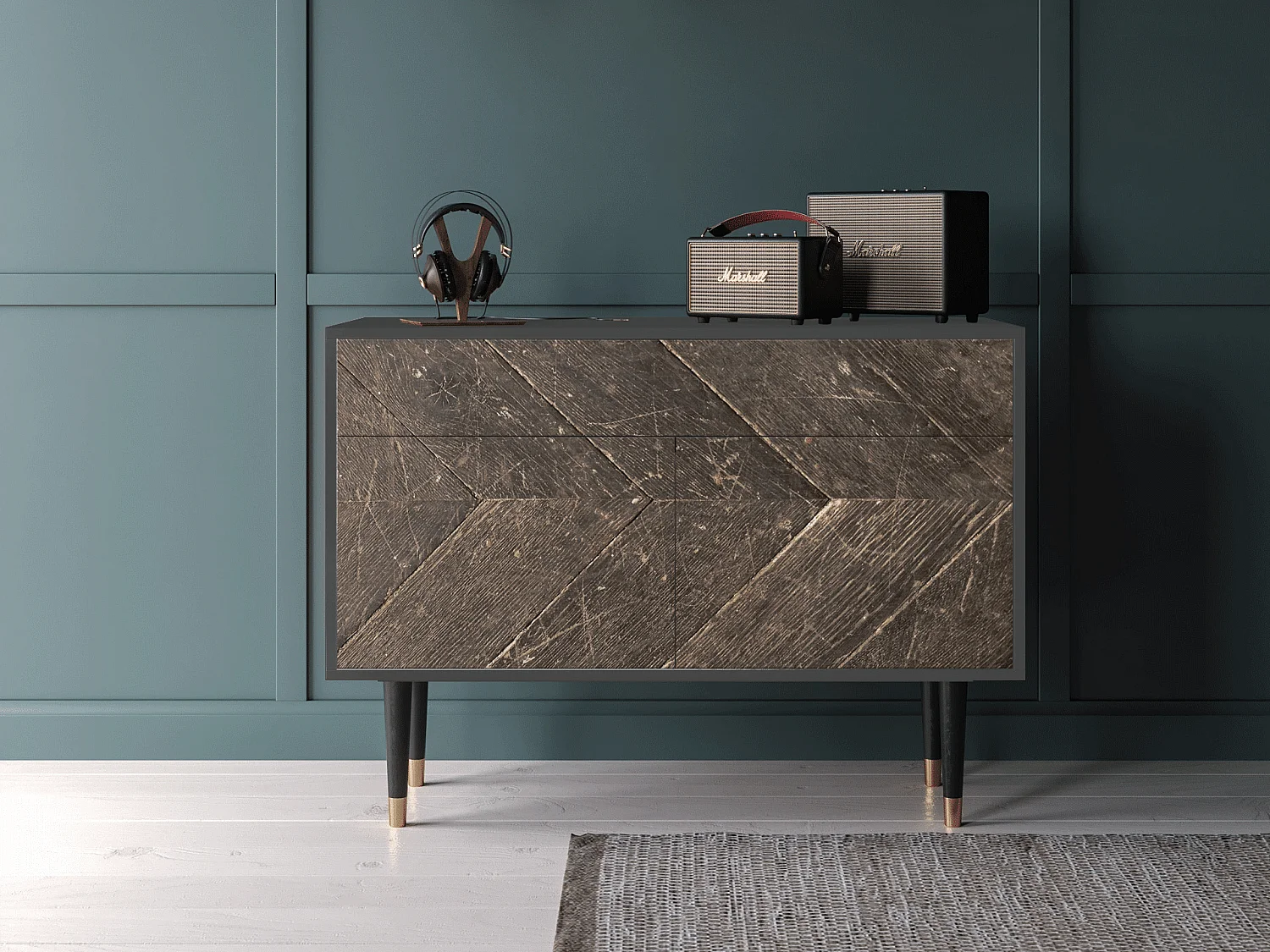 Dressoir - 115x85x48 cm - BS4 - Wise Tree, Antraciet