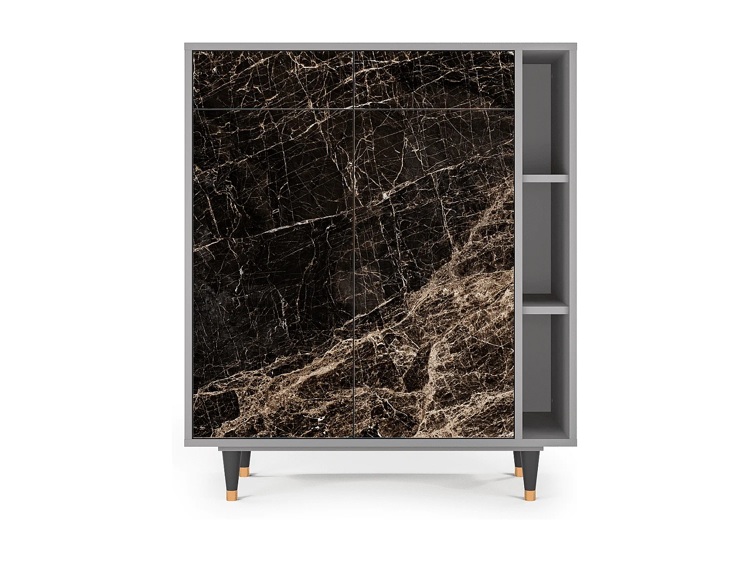 Aparador - 96х110х41 cm - BS6 - Night Abyss, Cinza