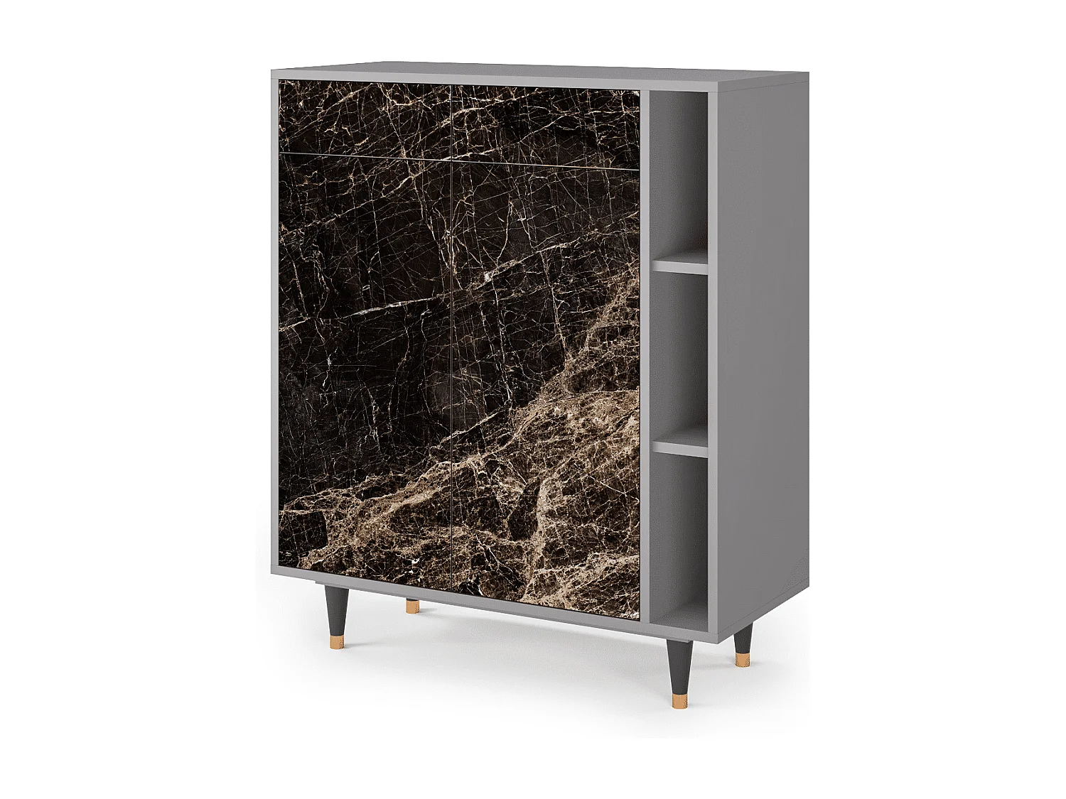 Aparador - 96х110х41 cm - BS6 - Night Abyss, Gris