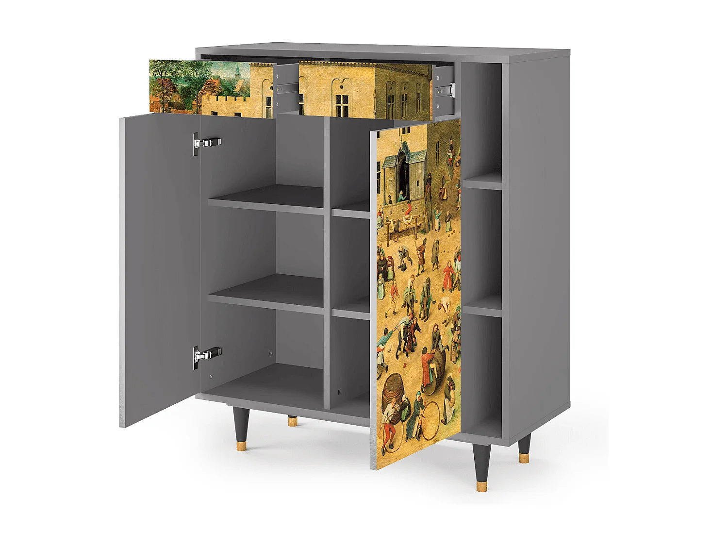 Buffet - 96х110х41 cm - BS6 - Children Games, Gris