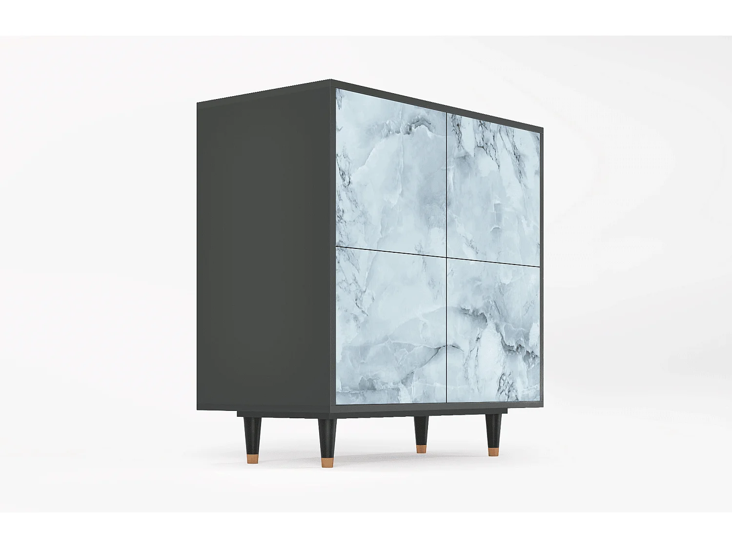 Buffet - 94x96x48 cm - BS3 - Glacial Colour, Anthracite