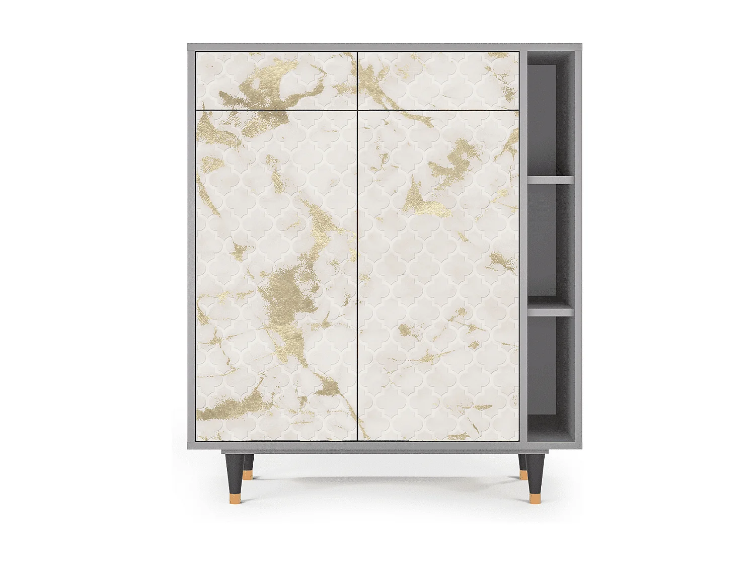 Buffet - 96х110х41 cm - BS6 - Sahara desert, Gris