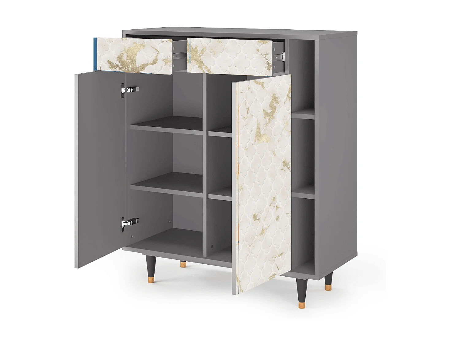 Buffet - 96х110х41 cm - BS6 - Sahara desert, Gris