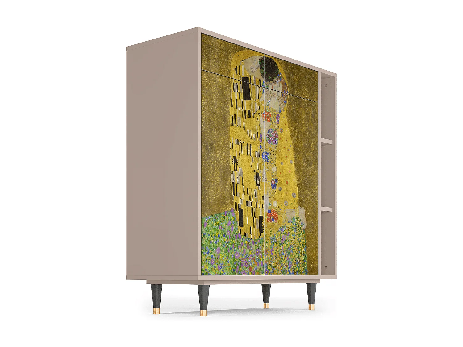 Aparador - 96х110х41 cm - BS6 - The Kiss by Klimt , Latte