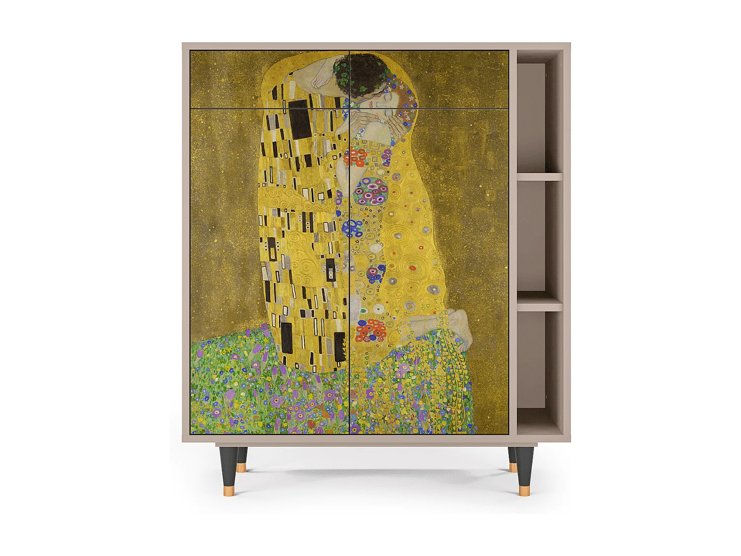 Buffet - 96х110х41 cm - BS6 - The Kiss by Klimt , Latte