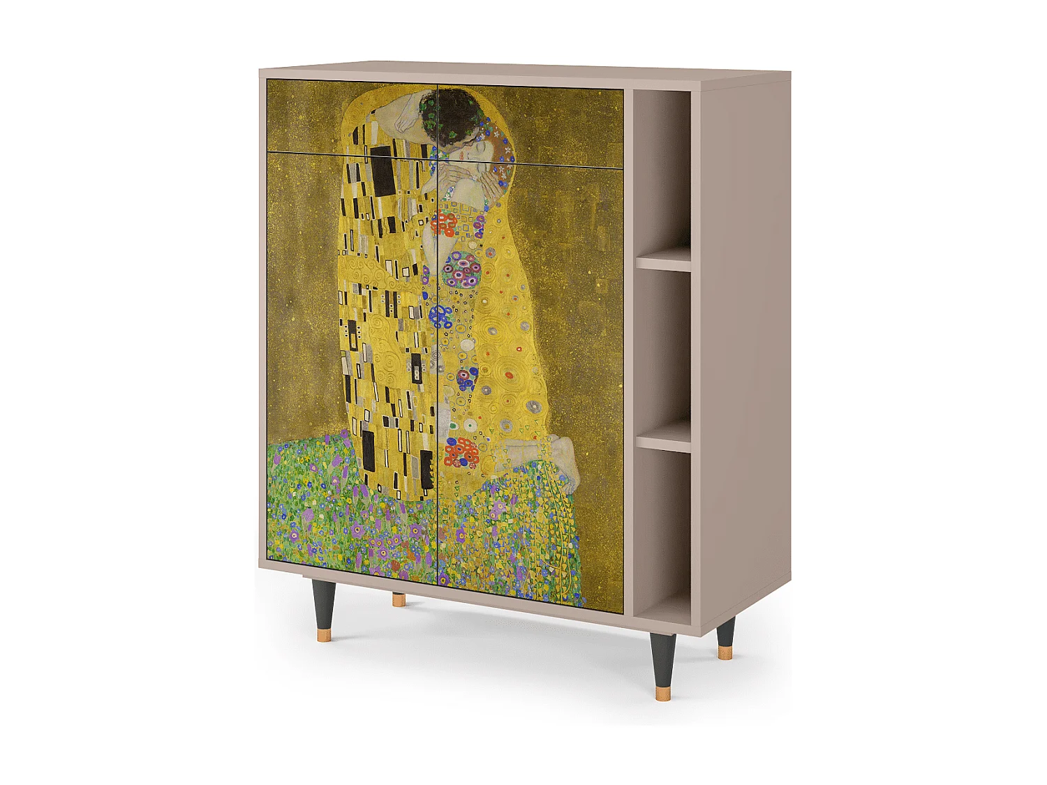 Buffet - 96х110х41 cm - BS6 - The Kiss by Klimt , Latte