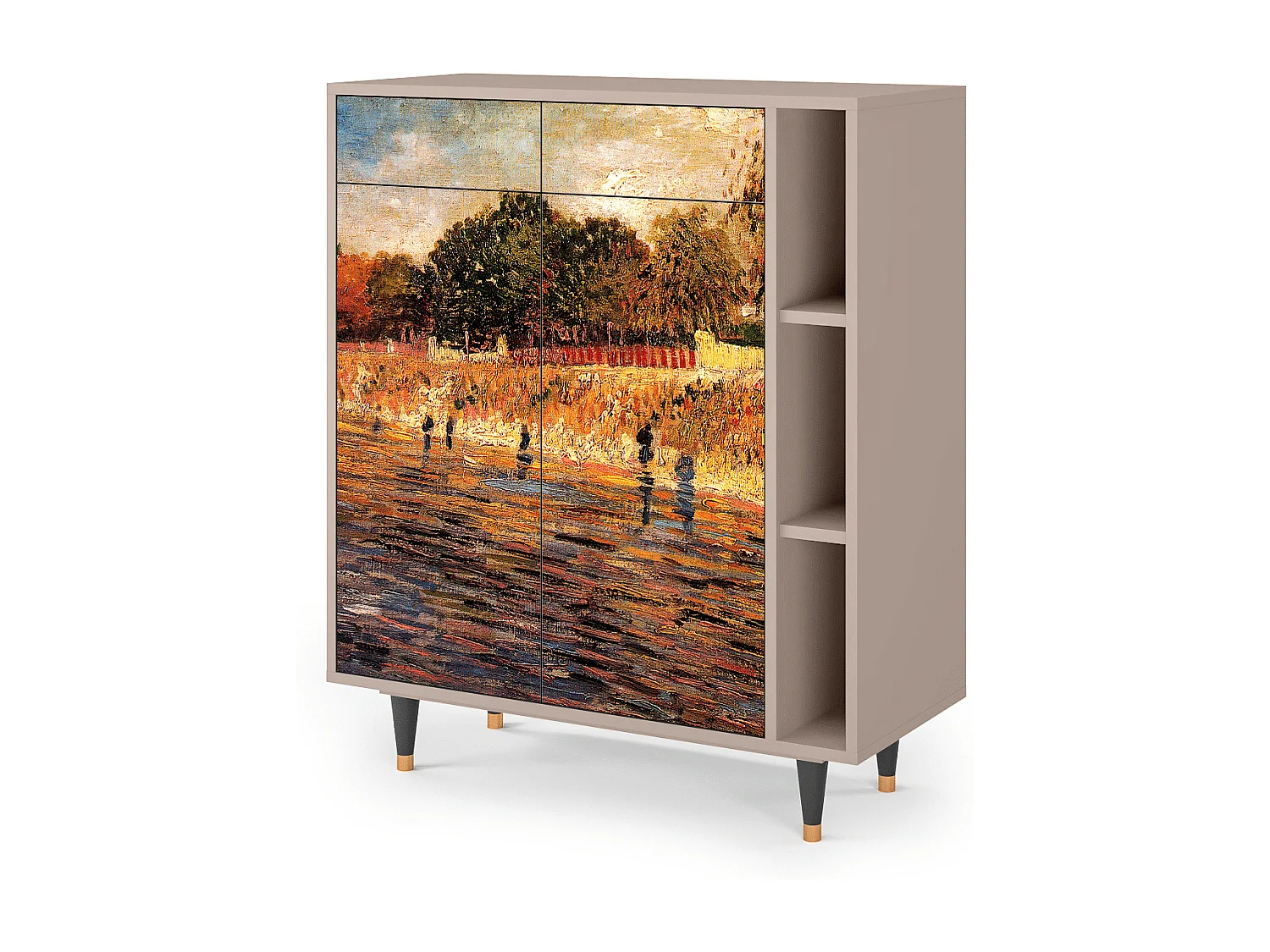 Kredens - 96х110х41 cm - BS6 - The Banks, Latte