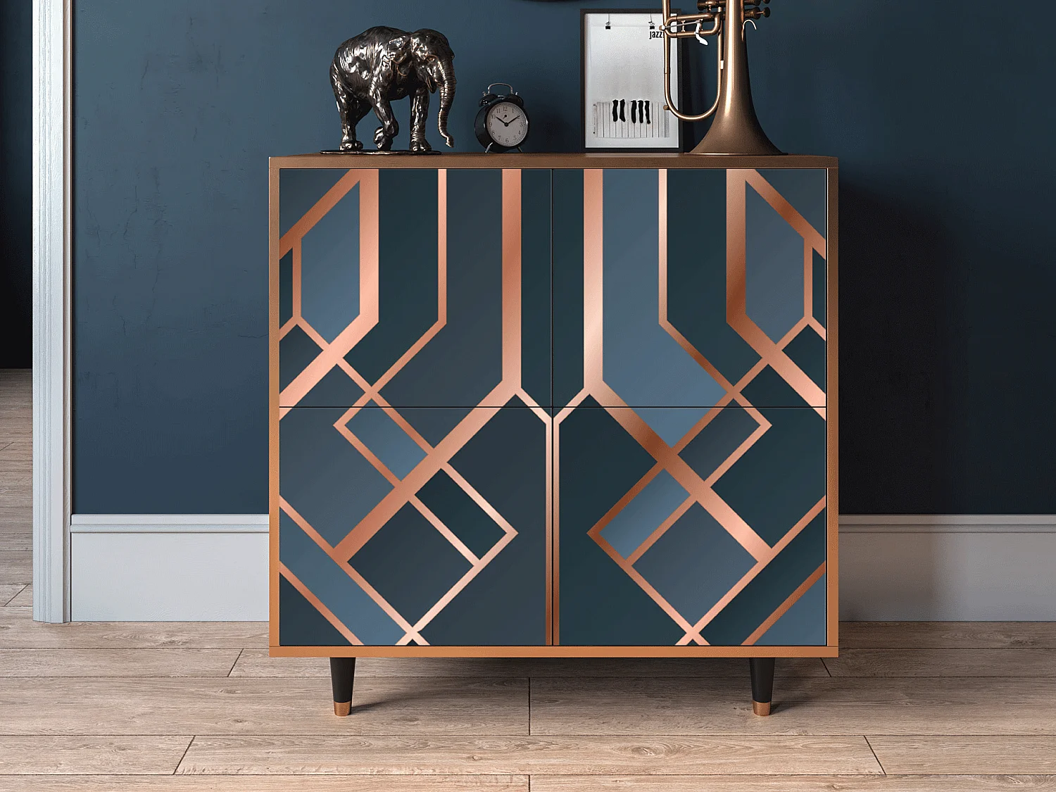 Kredens - 94x96x48 cm - BS3 - Ashy 1920', Orzech