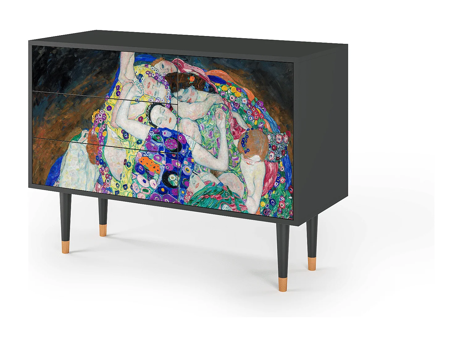 Aparador - 115х84х41 cm - S3 - The Maiden by Klimt, Antracite