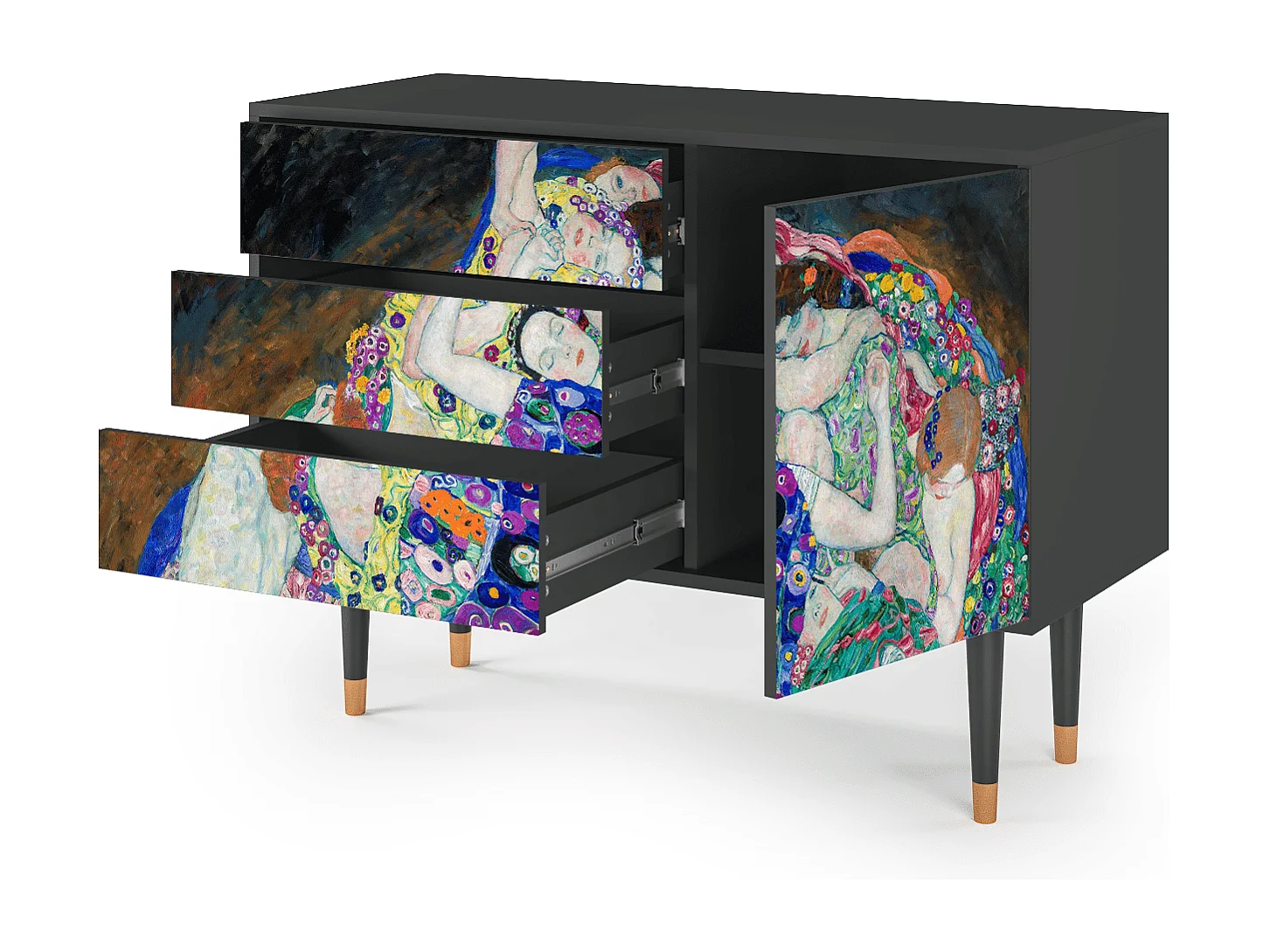 Aparador - 115х84х41 cm - S3 - The Maiden by Klimt, Antracite