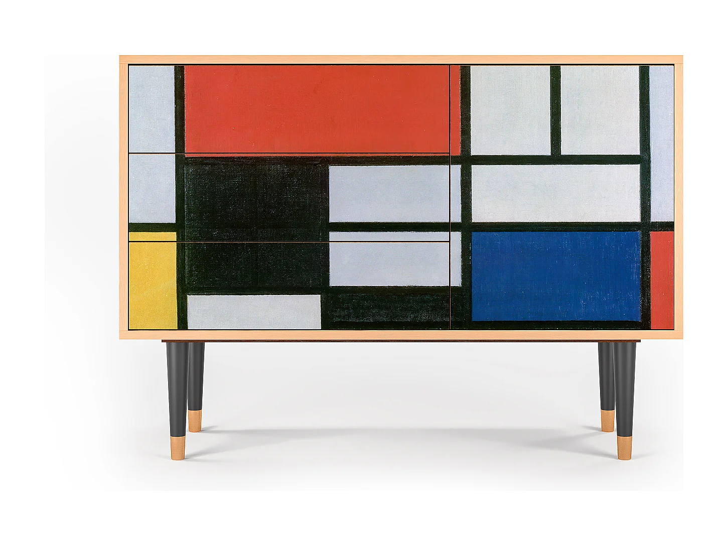 Buffet - 115х84х41 cm - S3 - Composition, Noyer