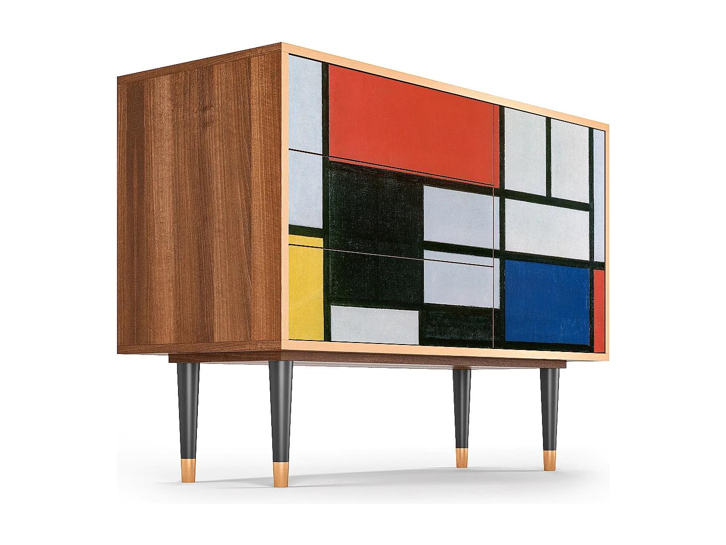 Buffet - 115х84х41 cm - S3 - Composition, Noyer