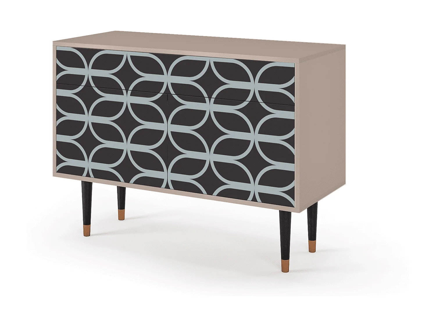 Buffet - 115x85x48 cm - BS4 - Braided Blue, Latte