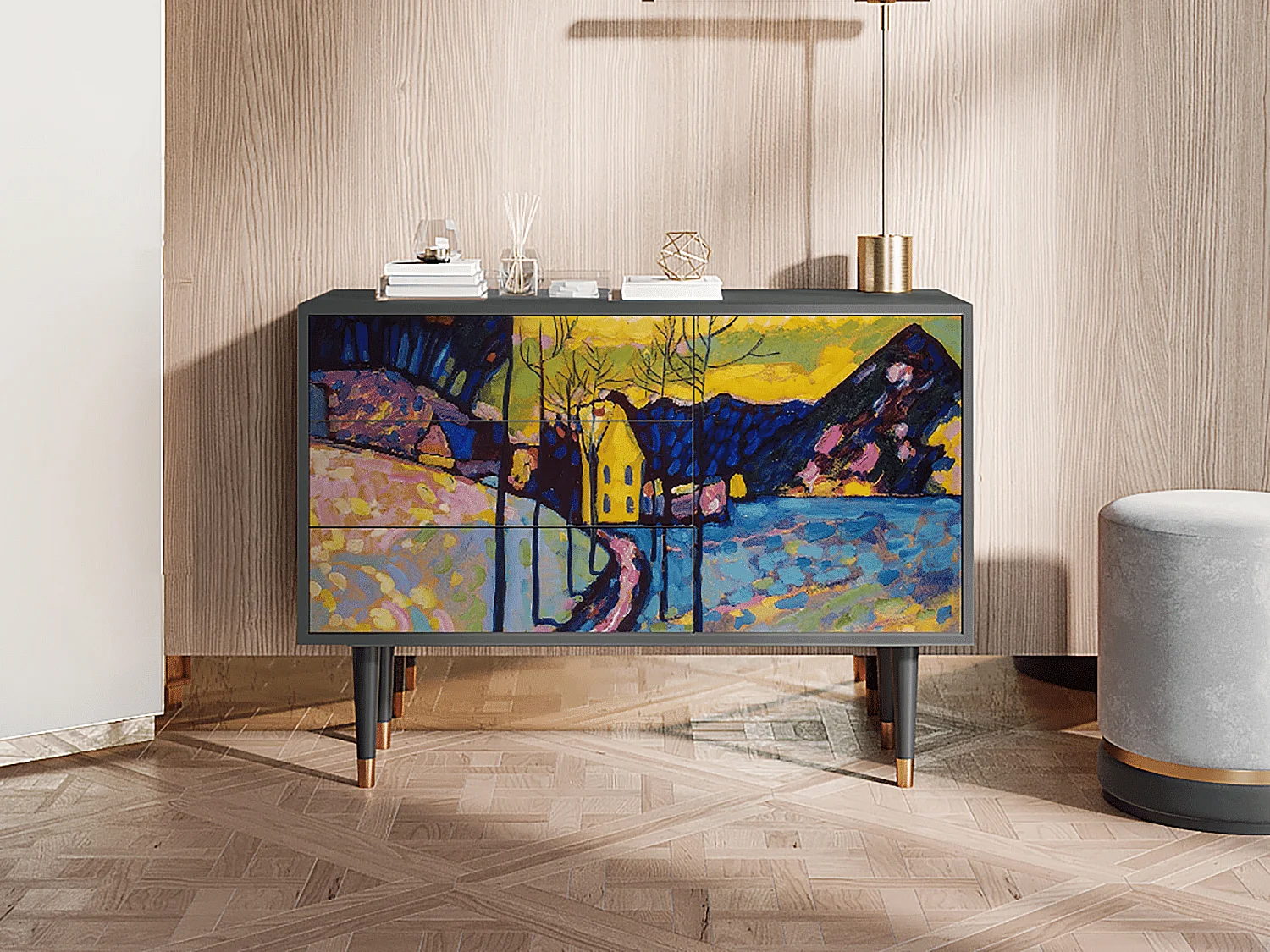 Buffet - 115х84х41 cm - S3 - Winter Landscape, Anthracite