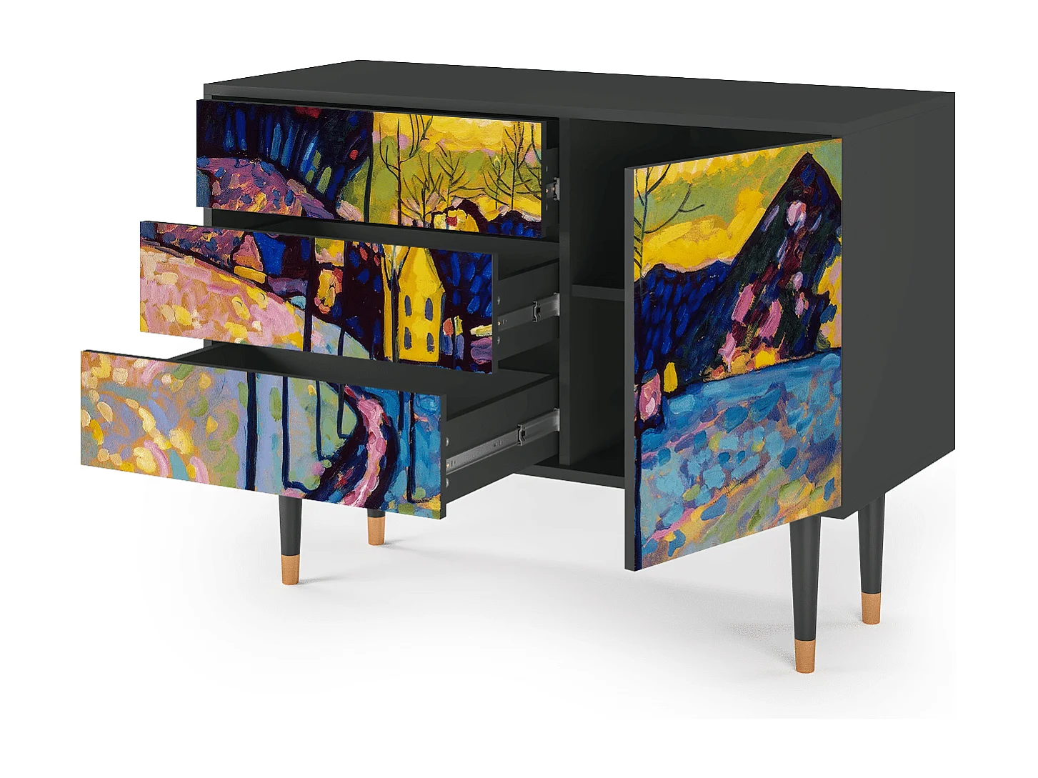 Buffet - 115х84х41 cm - S3 - Winter Landscape, Anthracite