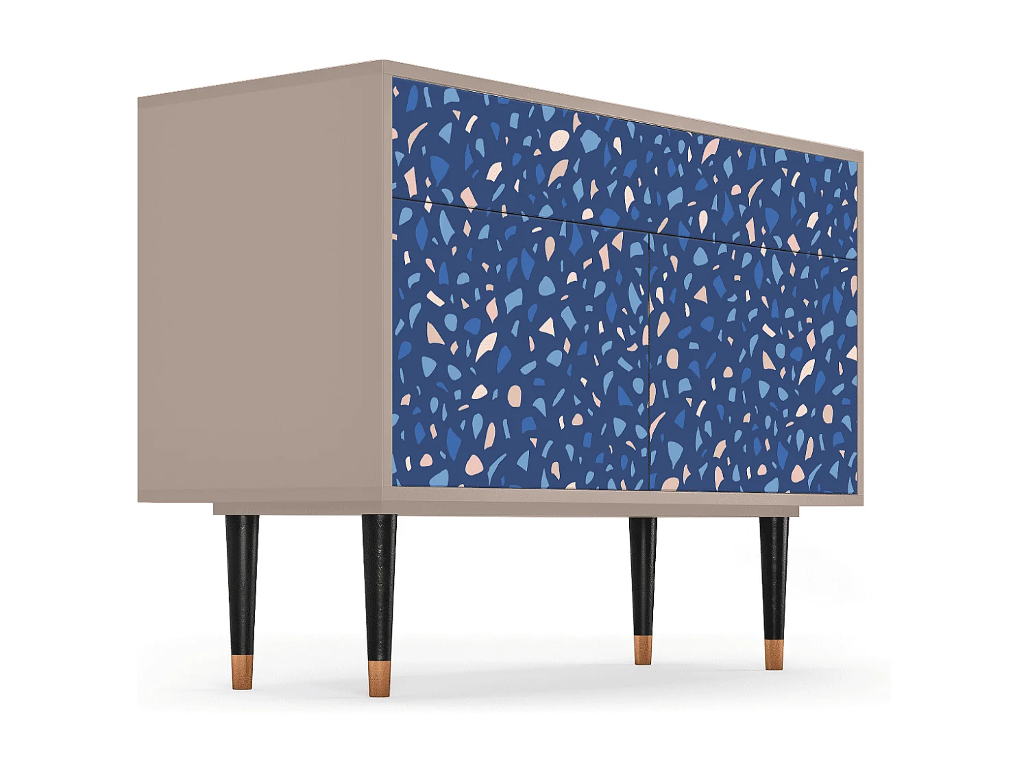 Kredens - 115x85x48 cm - BS4 - Soap Whirpool, Latte