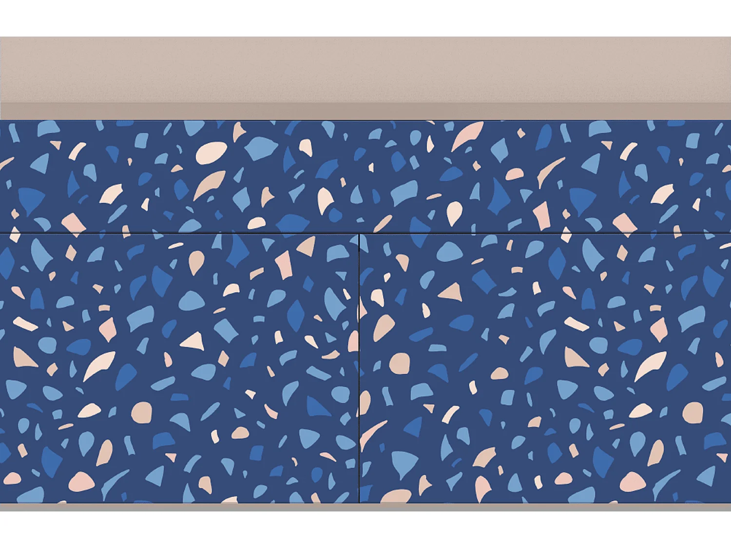 Kredens - 115x85x48 cm - BS4 - Soap Whirpool, Latte