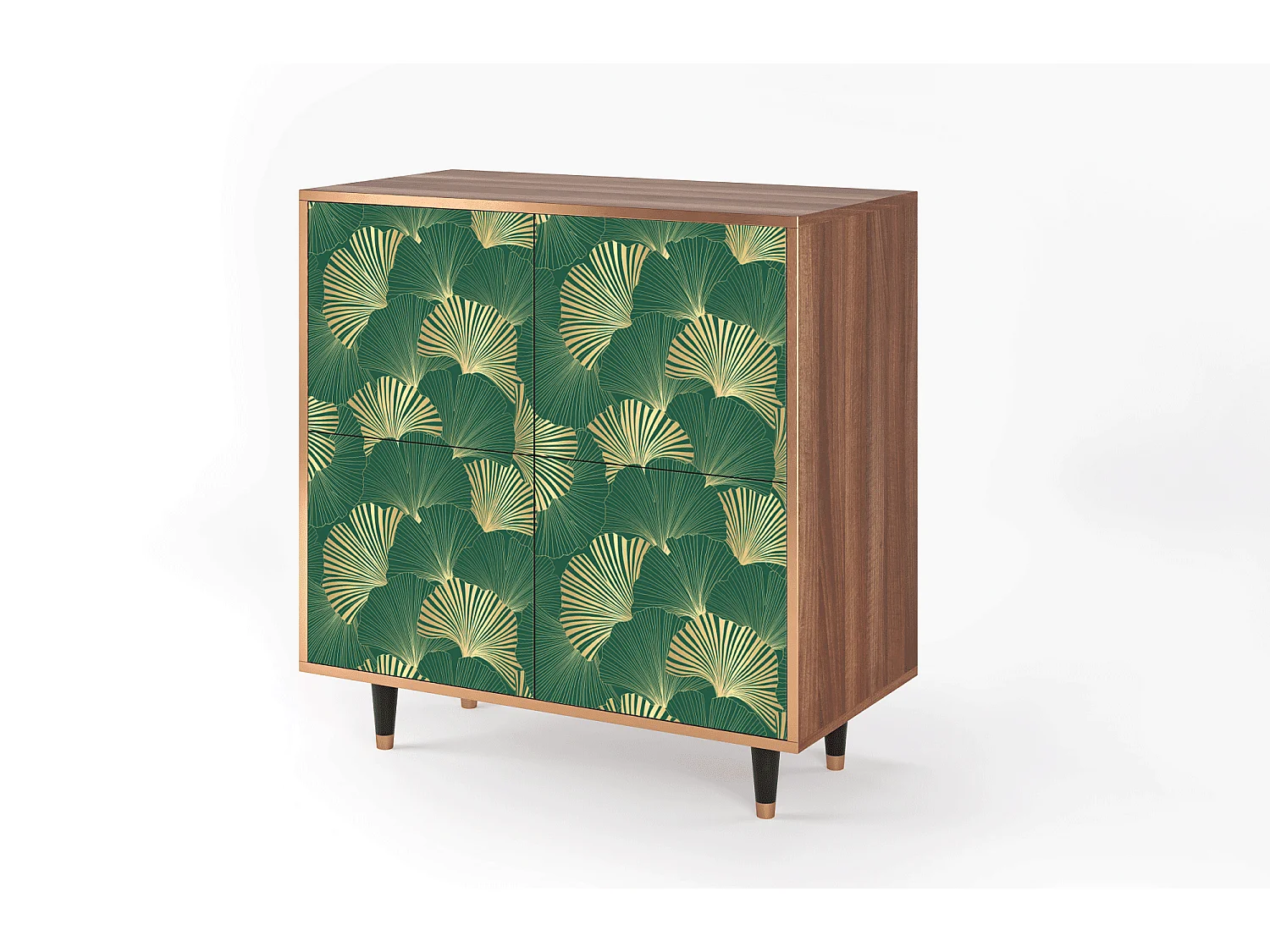 Kredens - 94x96x48 cm - BS3 - Gold Ginkgo, Orzech