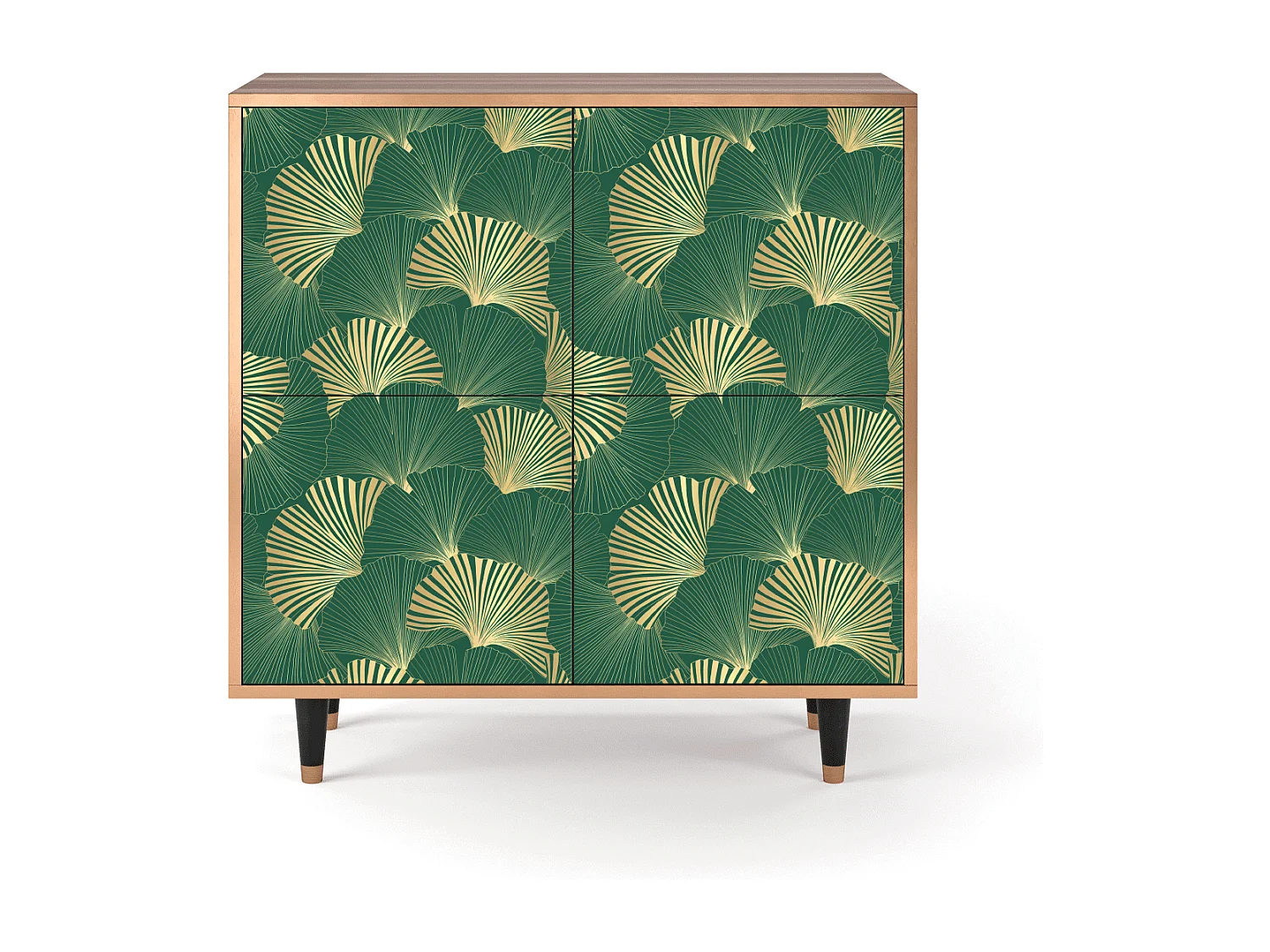 Buffet - 94x96x48 cm - BS3 - Gold Ginkgo, Noyer