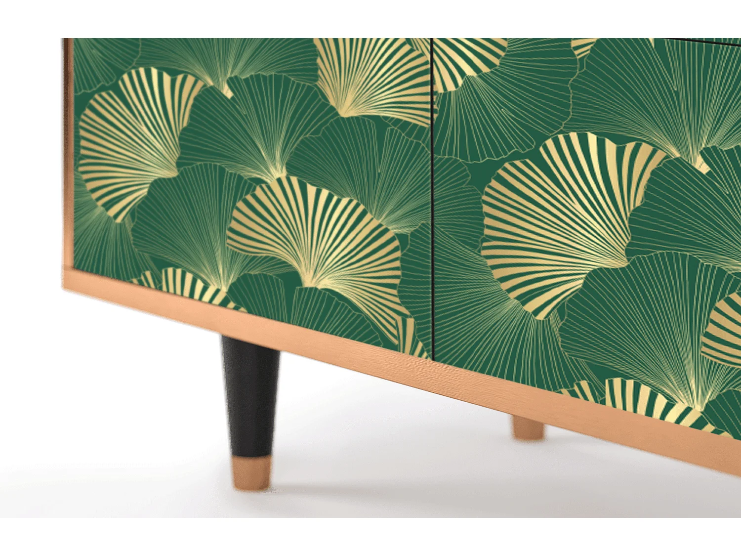 Buffet - 94x96x48 cm - BS3 - Gold Ginkgo, Noyer