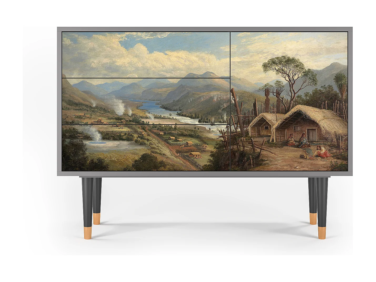 Buffet - 115х84х41 cm - S3 - View Across the Plains , Gris