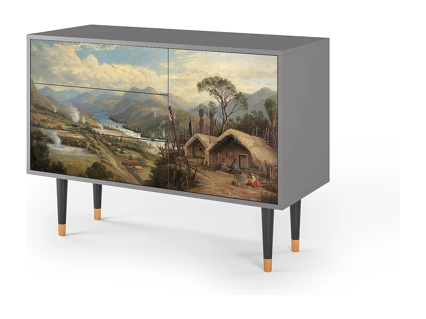 Buffet - 115х84х41 cm - S3 - View Across the Plains , Gris
