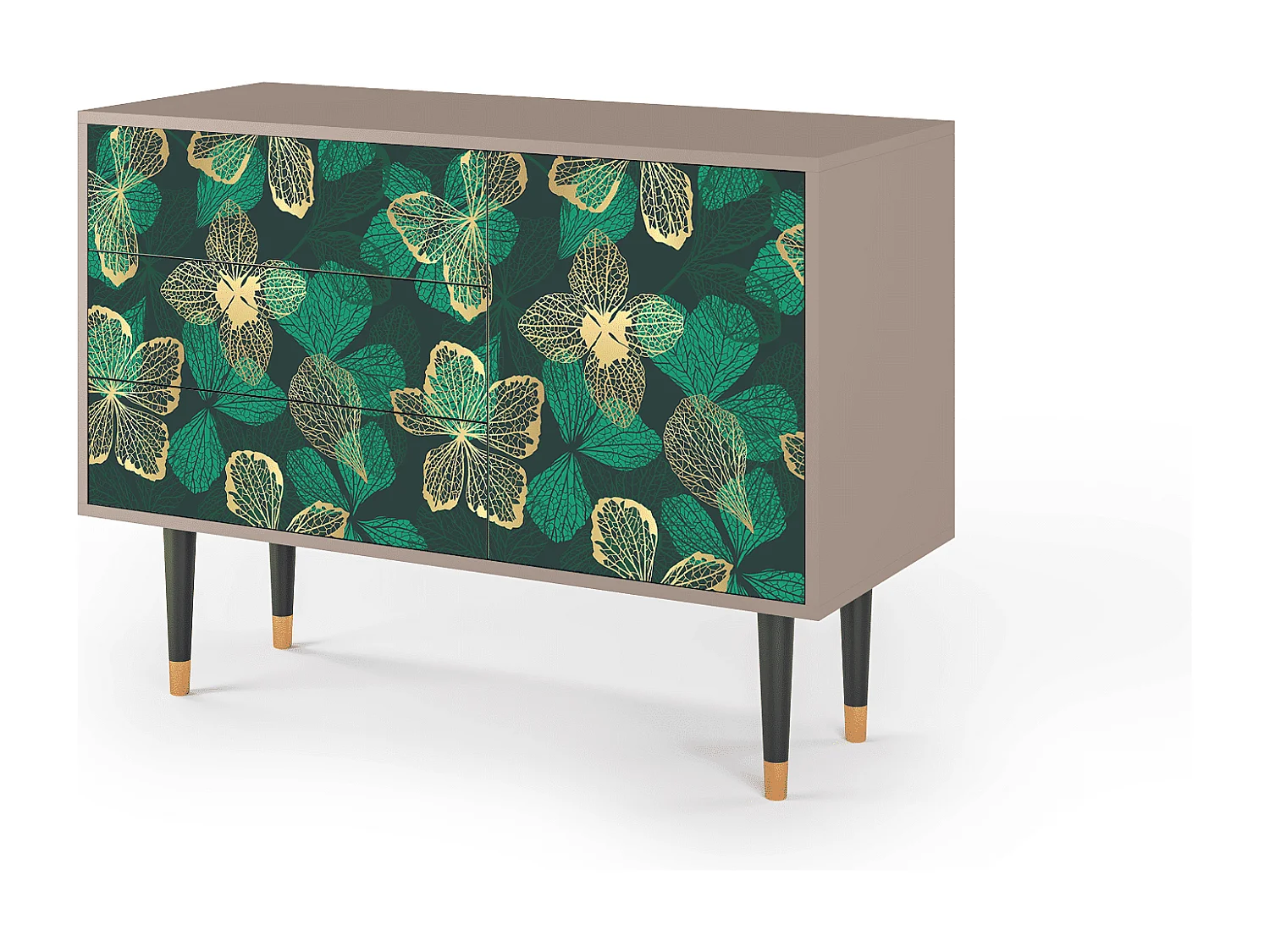 Buffet - 115х84х41 cm - S3 - Green Flower, Latte