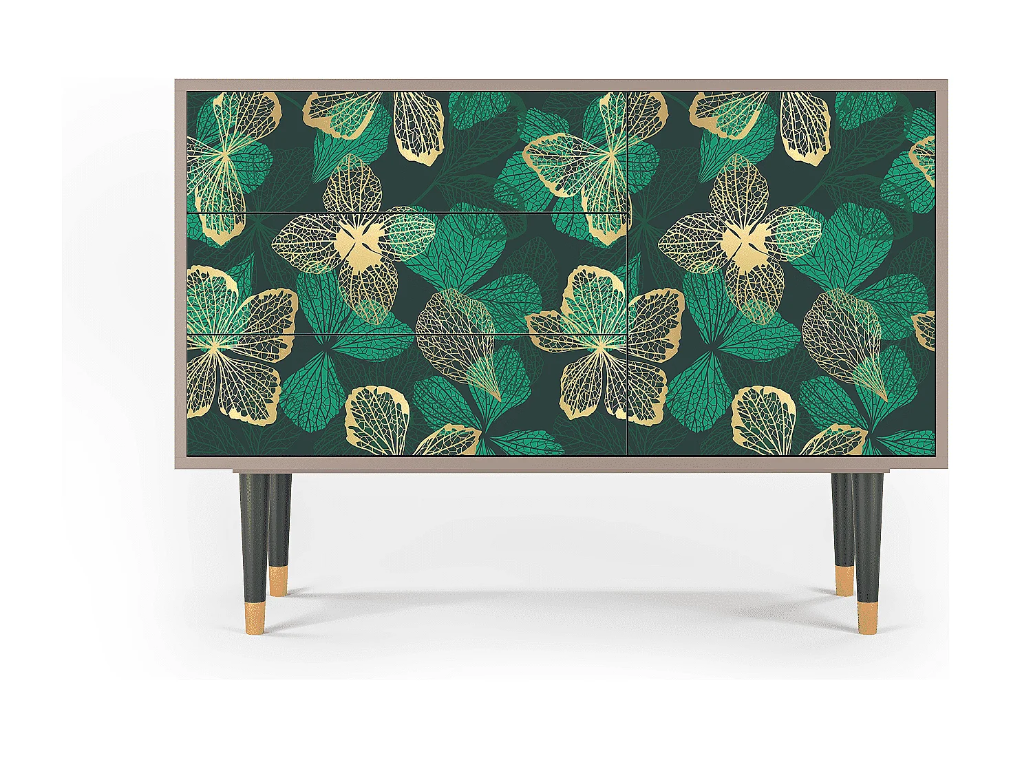 Buffet - 115х84х41 cm - S3 - Green Flower, Latte