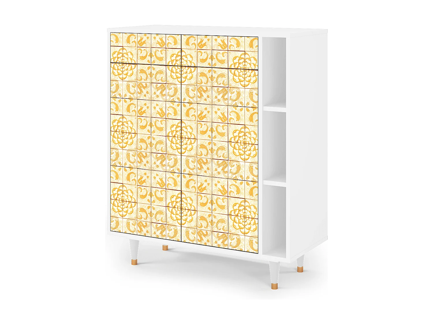 Aparador - 96х110х41 cm - BS6 - Sunshiny Tile, Branco