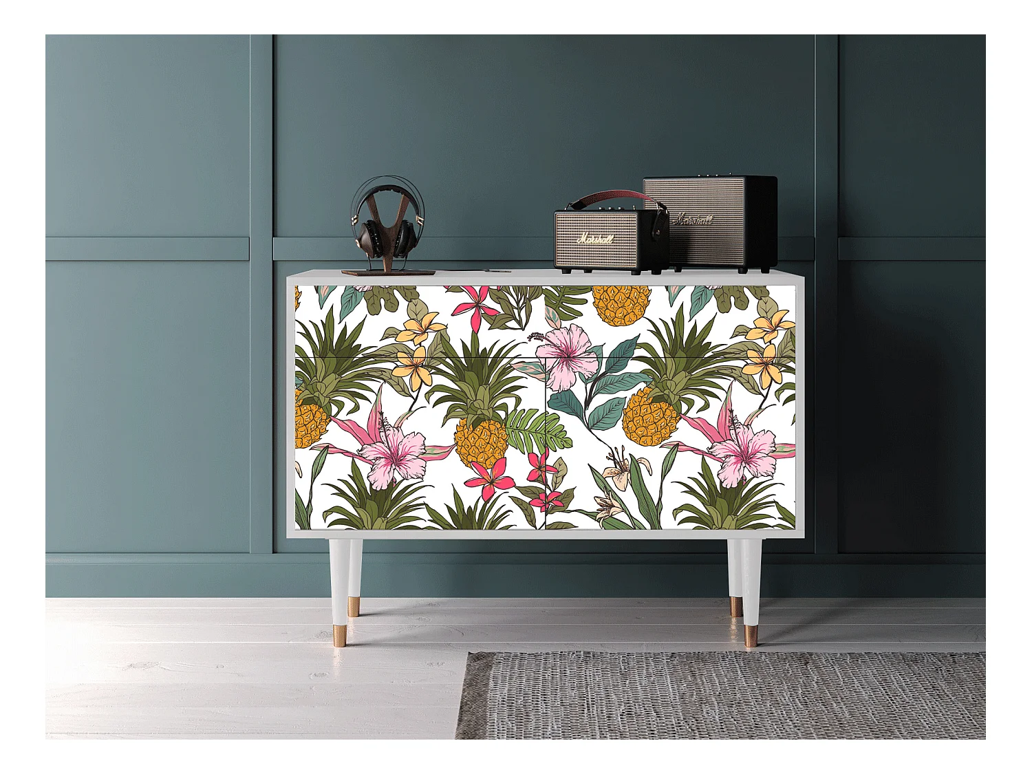 Buffet - 115x85x48 cm - BS4 - Estival Fruit, Blanc