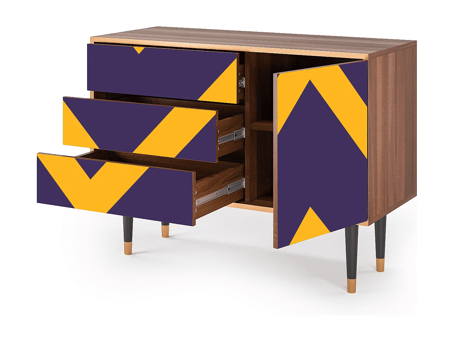 Buffet - 115х84х41 cm - S3 - The Brightest Way, Noyer