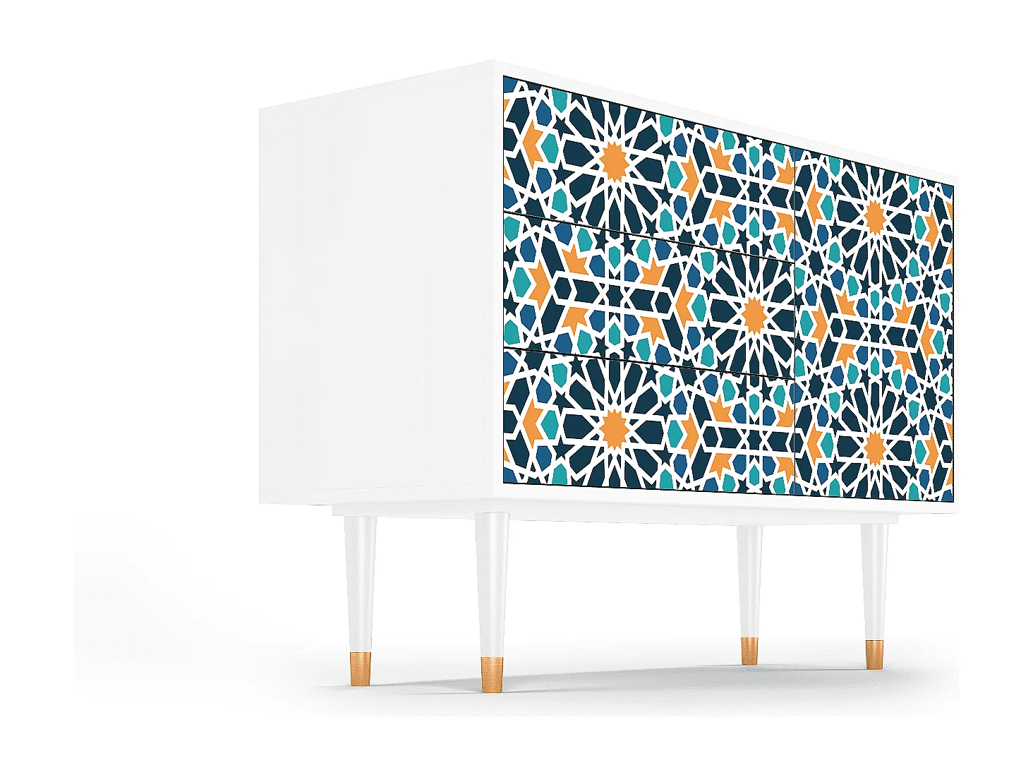 Aparador - 115х84х41 cm - S3 - Kaleidoscope, Blanco