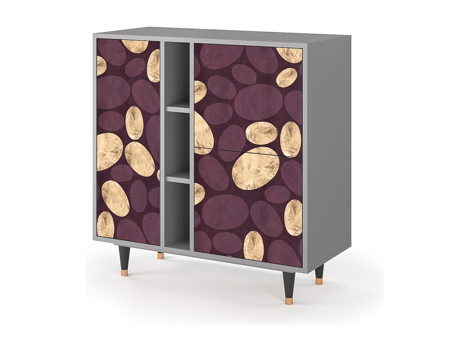 Kredens - 94х96х41 cm - BS5 - Fine Wine, Szary