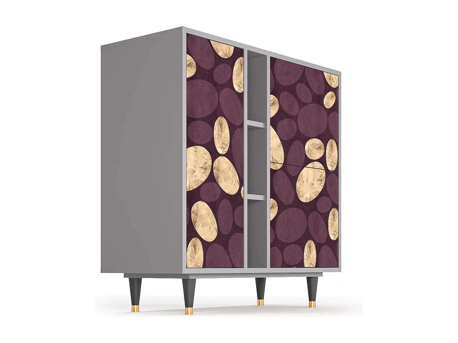 Kredens - 94х96х41 cm - BS5 - Fine Wine, Szary