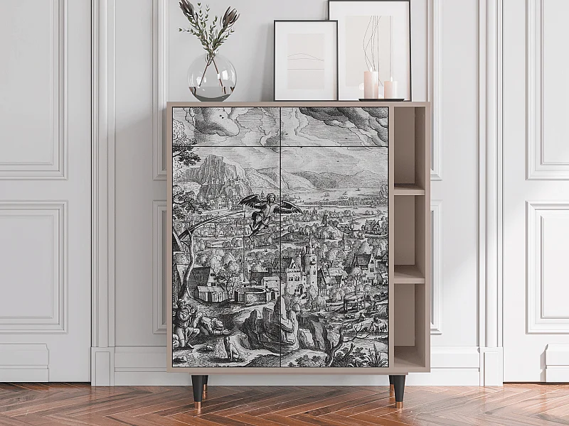 Kredens - 96х110х41 cm - BS6 - Departure, Latte