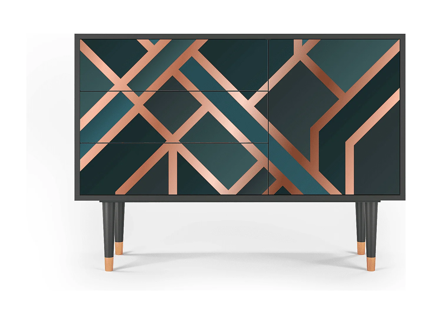 Aparador - 115х84х41 cm - S3 - Bronze Crossroad, Antracite