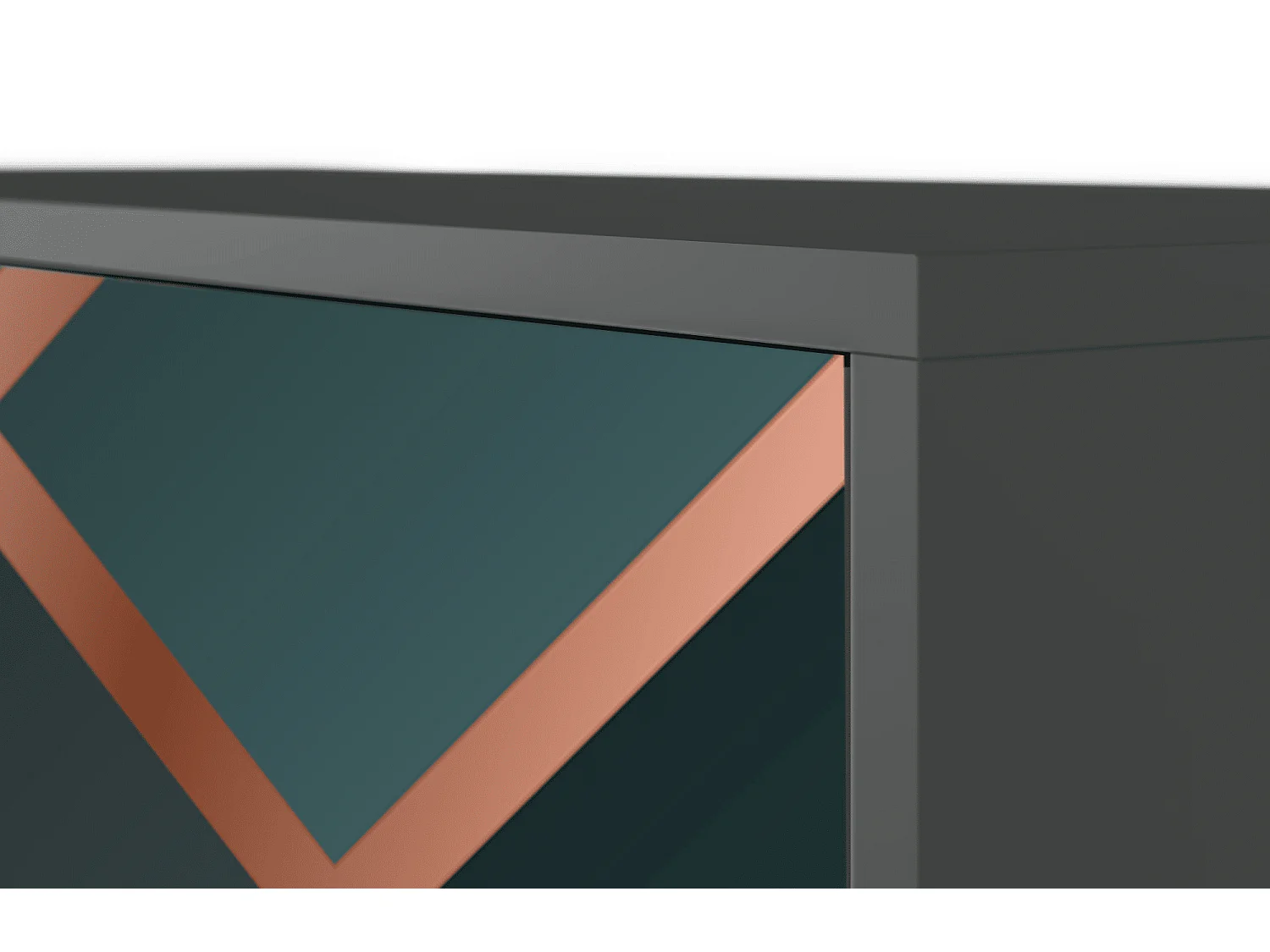 Kredens - 115х84х41 cm - S3 - Bronze Crossroad, Antracyt