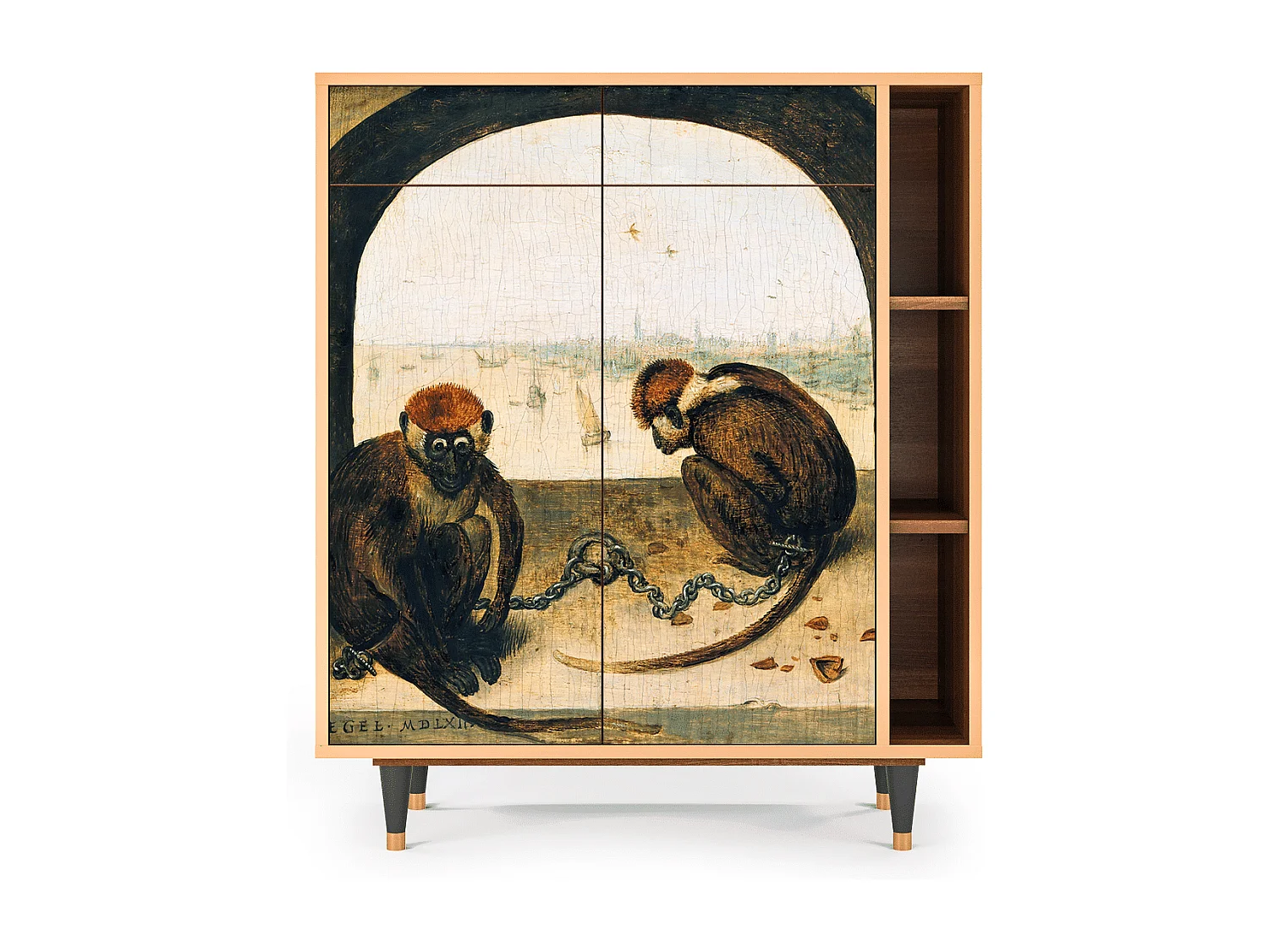 Aparador - 96х110х41 cm - BS6 - Two Monkeys, Nogal