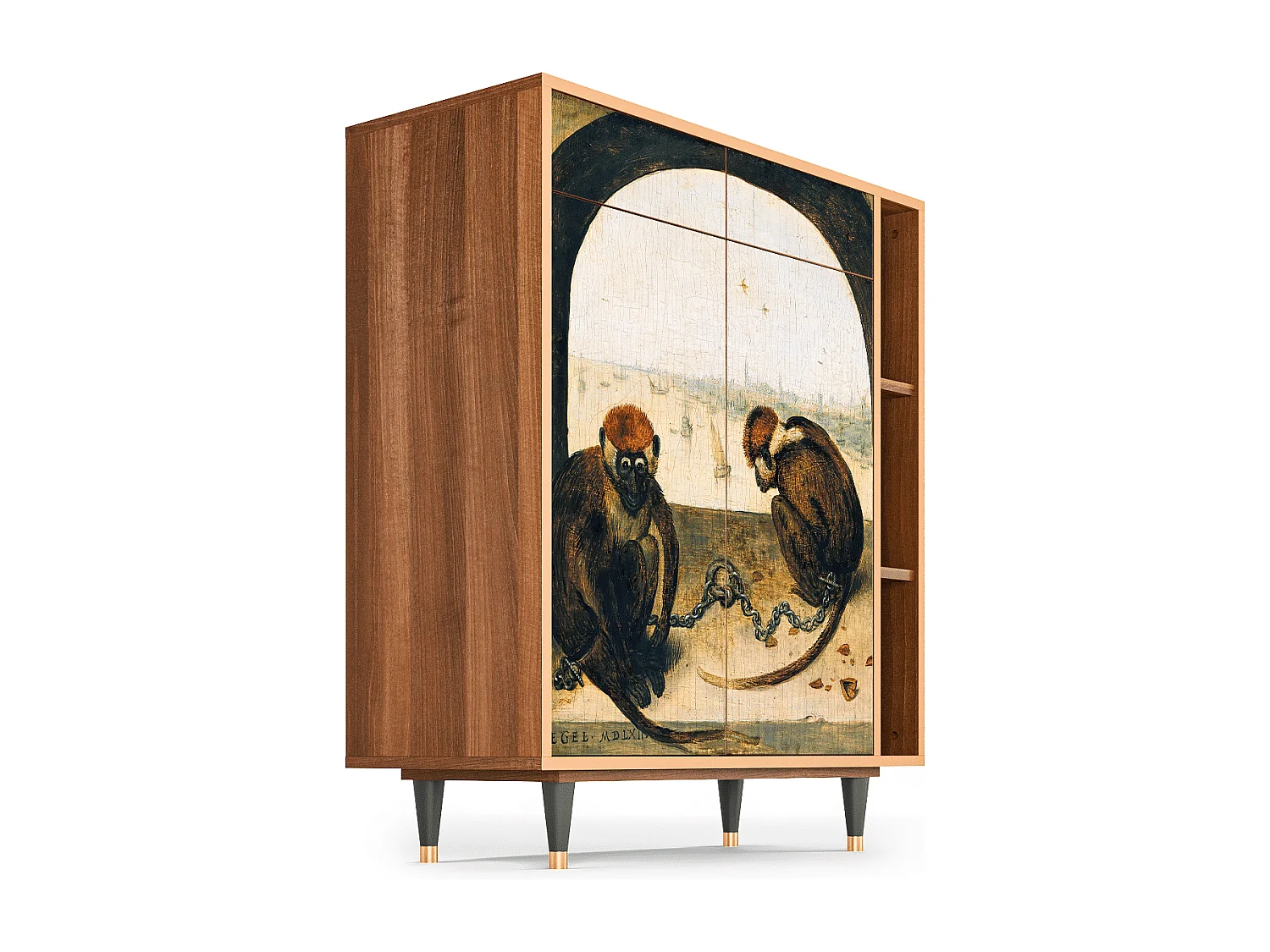 Buffet - 96х110х41 cm - BS6 - Two Monkeys, Noyer