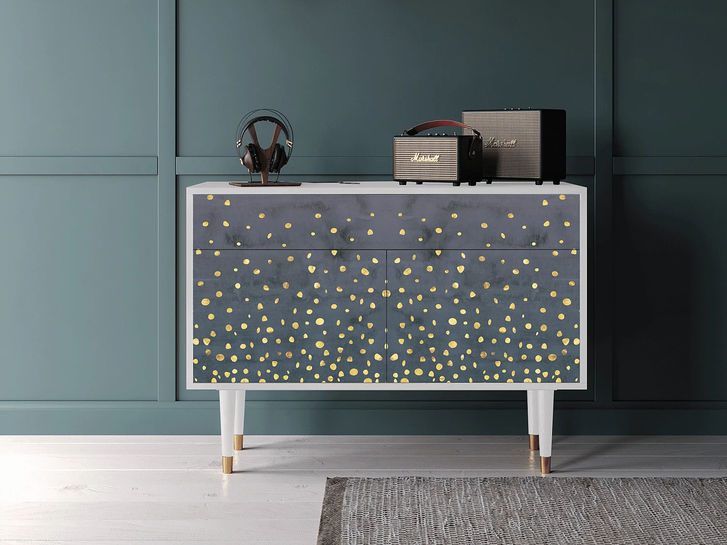 Aparador - 115x85x48 cm - BS4 - Foggy Lights, Branco